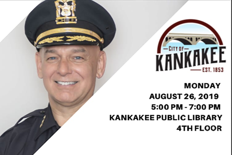 New City of Kankakee Police Chief reception, Next Monday