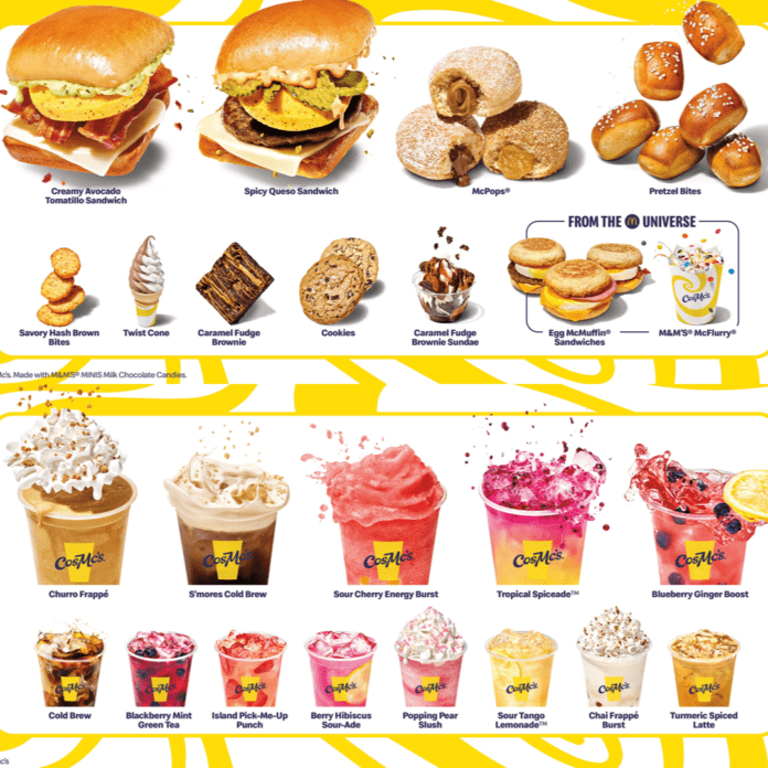 CosMc’s Bolingbrook Launch McDonald's Unveils New Concept with Boba