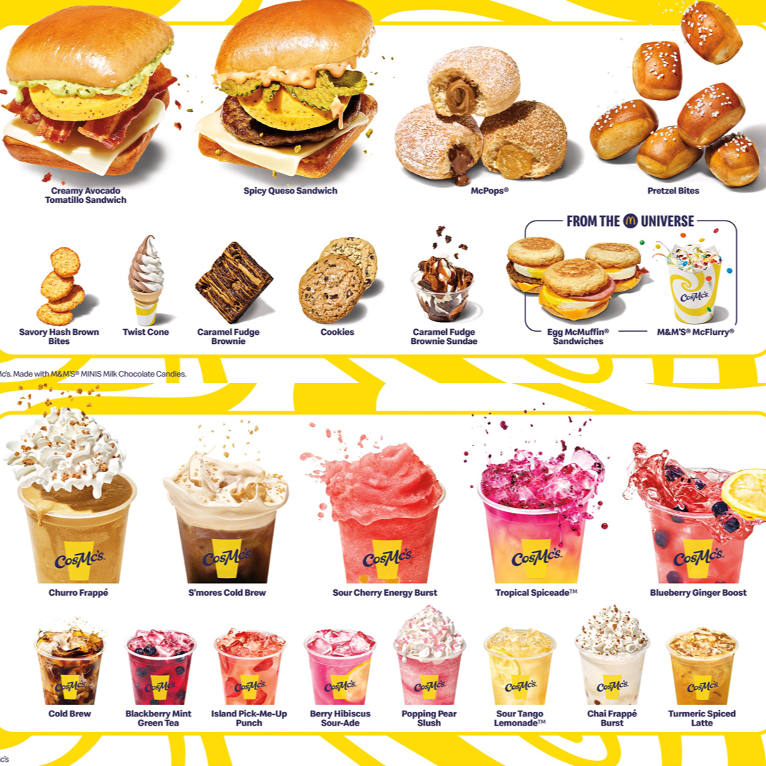 CosMc’s Bolingbrook Launch McDonald's Unveils New Concept with Boba